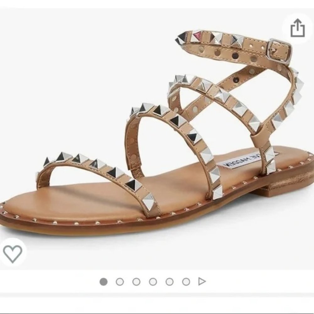 Steve Madden Travel Tan Sandals, Women's Size 9